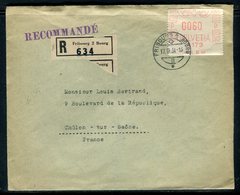 Suisse - Enveloppe En Recommandé De Fribourg Pour La France En 1934  -  Réf JJ 20 - Postmark Collection