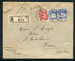 Suisse - Enveloppe En Recommandé De Nyon Pour La France En 1939 -  Réf JJ 24 - Postmark Collection