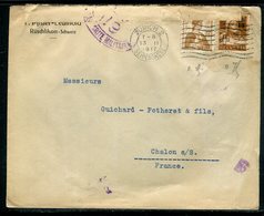 Suisse - Enveloppe Commerciale De Zürich Pour La France En 1917 Avec Contrôle Postal -  Réf JJ 41 - Marcofilie