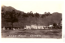 PAGO PAGO  SAMOA  AMERICAINES   PAQUEBOT  DEVANT L'ILE  VUE DU PORT     CARTE ANIMEE - Samoa