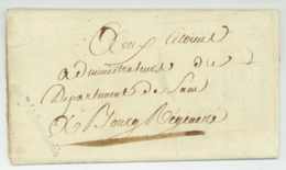 ARMEE DU RHIN Landau 8 Juin 1794 PRIEUR Franchise Com.re Gl. De L'arm. Du Rhin Bourg-Regenere Nom Revolutionnaire - Army Postmarks (before 1900)