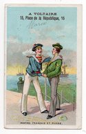 Chromo - PARIS -- A. VOLTAIRE - Habillements--Marins Français Et Russe.........à Saisir - Sonstige & Ohne Zuordnung