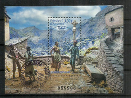 Festes Nadalenques Andorra, Escenes Popular NADAL 2018. Bloc-Feuillet Oblitéré 1 ère Qualité. Haute Faciale - Used Stamps