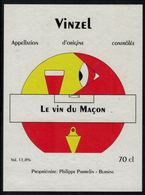 Etiquette De Vin // Vinzel, Le Vin Du Maçon - Profesiones