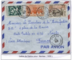 Cote D'Ivoire Dabou 1958 Lettre Cover Brief Carta - Briefe U. Dokumente