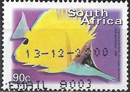 SOUTH AFRICA 2000 Flora And Fauna - 90c - Forceps Butterflyfish (Longnose Butterflyfish)  FU - Used Stamps