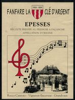 Etiquette De Vin // Epesses, Fanfare La Clé D'Argent - Musique