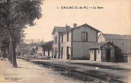 Callac       22        La Gare         (voir Scan) - Callac