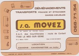 77  Le Mee Sur Seine  Sa Moyez Demenagements Transport Calendrier  1979 - Le Mee Sur Seine
