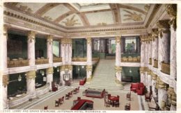 CPA   ETATS-UNIS---LOBBY AND GRAND STAIRCASE JEFFERSON HOTEL RICHMOND---1912 - Richmond