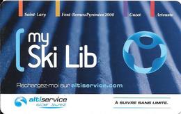 CARTE-ABONNEMENT MY SKY LIB-ST LARY/ALTISERVICE-TBE/RARE - Otros & Sin Clasificación