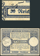 GERMANY: 30Pf. IRC Overprinted By Hand: "25", With Cancel Of Berlin For 19/SE/1940, VF Quality!" - Andere & Zonder Classificatie