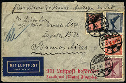 GERMANY: Airmail Cover Sent From Hannover To Argentina On 27/MAR/1930 By Air France, Franked With 1.85Mk., VF Quality! - Sonstige & Ohne Zuordnung