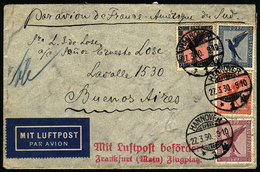 GERMANY: Airmail Cover Sent From Hannover To Argentina On 27/MAR/1930 By Air France, Franked With 1.85Mk., VF Quality! - Altri & Non Classificati