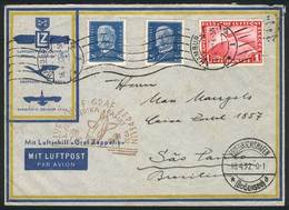 GERMANY: ZEPPELIN Cover Flown To Brazil On 18/AP/1932, Very Fine Quality! - Sonstige & Ohne Zuordnung