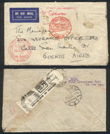 GERMANY: Airmail Cover Sent From Berlin To Argentina On 27/AP/1934, With Missing Stamps And Defects Due To Humidity (wat - Altri & Non Classificati