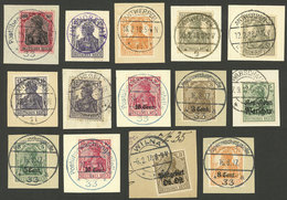 GERMANY: OCCUPATIONS AND POSSESSIONES: Interesting Lot Of Stamps (some Overprinted) Used In Countries Or Regions Occupie - Other & Unclassified