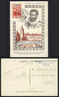 ALGERIA: Maximum Card Of 1946: Fouquet De La Varane, French Postmaster In 1598, VF Quality! - Other & Unclassified