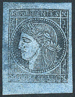 ARGENTINA: GJ.1, 1856 Un Real M.C. Blue, Mint With Gum, Excellent Quality, Rare! - Corrientes (1856-1880)