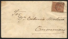 ARGENTINA: GJ.20d, 3rd Printing, Dirty Plate Variety, Also Somewhat Mulatto, Franking A Cover Sent From Buenos Aires To  - Altri & Non Classificati