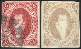 ARGENTINA: GJ.34e, 8th Printing, IVORY HEAD Variety, Very Oily Impression, Absolutely Superb Example! - Sonstige & Ohne Zuordnung