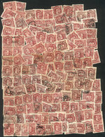ARGENTINA: GJ.54 + 54A + 54B, 1877/87 8c. Rivadavia, More Than 125 Used Stamps, Most Of Very Fine To Excellent Quality,  - Altri & Non Classificati