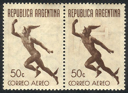 ARGENTINA: GJ.846a, 1940 Mercury, Pair, One With "INVISIBLE AIRPLANE" Variety, VF Quality, Rare!" - Other & Unclassified