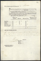 ARGENTINA: Guide Of Mail Sent From La Rioja To Córdoba On 19/DE/1935, VF Quality! - Other & Unclassified