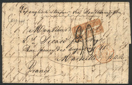 ARGENTINA: Long And Very Interesting Entire Letter Written In French, Dated BARRACAS 1/OC/1852 And Sent To France By Eng - Sonstige & Ohne Zuordnung