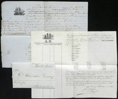 ARGENTINA: Entire Letter Datelined ESQUINA (Corrientes) 11/FE/1865, Sent To Buenos Aires With Interesting Commercial Tex - Autres & Non Classés
