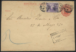ARGENTINA: 1c. Wrapper + GJ.35 (total 2c.), Sent From Buenos Aires To Germany On 11/DE/1880, Very Nice! - Sonstige & Ohne Zuordnung