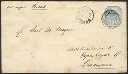 ARGENTINA: 12c. Stationery Envelope Sent From Buenos Aires To DENMARK On 5/AU/1891, Unusual Destination, Very Nice! - Sonstige & Ohne Zuordnung