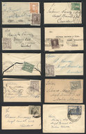 ARGENTINA: 10 Small Mourning Covers Used Between 1929 And 1959, Most With Original Content, All With Special Rates For T - Otros & Sin Clasificación