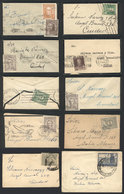 ARGENTINA: 10 Small Mourning Covers Used Between 1929 And 1959, Most With Original Content, All With Special Rates For T - Andere & Zonder Classificatie