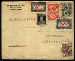 ARGENTINA: Airmail Cover Sent From Buenos Aires To Germany On 29/NO/1929 By Air France (transit Backstamp Of Paris 9/DE) - Andere & Zonder Classificatie