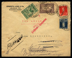 ARGENTINA: Airmail Cover Sent From Buenos Aires To Germany On 4/JUL/1930 By Air France (with Transit Backstamp Of Paris  - Other & Unclassified