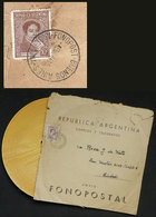 ARGENTINA: Rare FONOPOST: Cover (with Fonopost Record Included) Used In Buenos Aires On 4/JA/1944, Franked With 10c. And - Andere & Zonder Classificatie