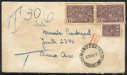 ARGENTINA: Cover Sent From Mendoza To Buenos Aires On 4/JA/1946, Franked With 5c. Using POSTAL SAVING Stamps That Had No - Andere & Zonder Classificatie