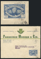 ARGENTINA: Cover With Commercial Corner Card Used In Mendoza On 16/OC/1950, Franked With POSTAL SAVINGS BANK Stamp Of 5c - Otros & Sin Clasificación