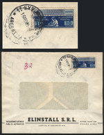 ARGENTINA: Cover Used In Buenos Aires On 16/AU/1957, Franked With A POSTAL SAVINGS Stamp Of 10P. That Had No Postal Valu - Otros & Sin Clasificación