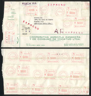 ARGENTINA: Express Cover With AR Sent From Oncativo To Villa María On 1/SE/1983 With HYPERINFLATION Postage Of $126,000  - Otros & Sin Clasificación