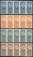 ARGENTINA: Health Tax 1939: Lot Of TRIAL COLOR PROOFS Printed On Card With Glazed Front, Very Nice! - Sonstige & Ohne Zuordnung