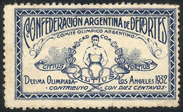 ARGENTINA: Confederación Argentina De Deportes, Argentine Olympic Committee, 1932 Los Anges Olympic Games, Cinderella Of - Andere & Zonder Classificatie