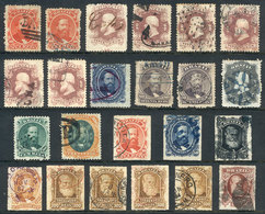 BRAZIL: Sc.53 + Other Values, Lot Of Old Used Stamps, Many With Rare And Interesting Cancels, Very Fine Quality, I Estim - Otros & Sin Clasificación