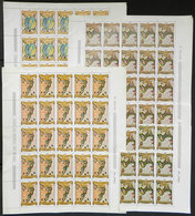 BRAZIL: RHM.C-749 + C-750 + C-752 In Complete Sheets Of 25 Stamps Each + C-751 In Block Of 8 Examples, MNH (issued Witho - Altri & Non Classificati