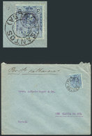 BRAZIL: Cover Sent From Barcelona To Rio Grande Do Sul (Brazil), Franked With 25c. UNCANCELLED In Origin. On Arrival In  - Andere & Zonder Classificatie