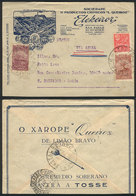 BRAZIL: Cover With Very Nice Advertising Corner Card Sent By Airmail From Sao Paulo To Salvador On 29/NO/1931, VF! - Andere & Zonder Classificatie