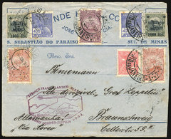 BRAZIL: 6/JUL/1933 Rio De Janeiro - Germany, Via ZEPPELIN: Cover With Special Handstamped Cachet Of The Flight (violet)  - Altri & Non Classificati