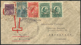 BRAZIL: 8/AU/1933 Belem - Darmstadt, Germany, Via ZEPPELIN: Cover With Special Cachet Of The Flight And Friedrichshafen  - Sonstige & Ohne Zuordnung
