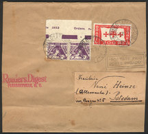 BRAZIL: Wrapper For Printed Matter Sent From Sao Paulo To Germany On 3/AP/1934 Franked With 600Rs, VF Quality, Rare! - Other & Unclassified